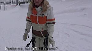 uh, paid this busty blonde skier to come back n’ screw at the lodge!