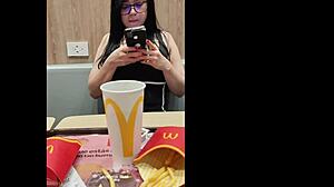 Petite Babe Bent Over With Stepcousin