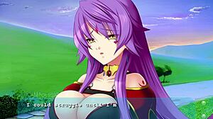 Princess comforts dragonwomen in hentai fan disc episode nine