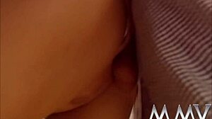 brunette girl masturbating