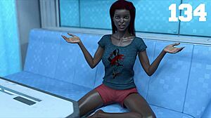 स्पेस में फंसी हुई 134: बस्टी एबोनी वाइफ गुस्से में