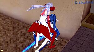 tsubasa and maria have intense futanari sex