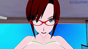 Mari makinami and ritsuko akagi engage in intense sexual encounters in neon genesis evangelion hentai!