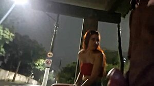 Want to see me risk a handjob for the redhead at the bus stop?