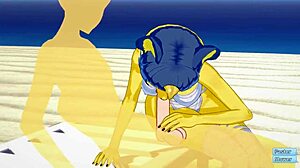 Ankha FUCKED on BEACH!