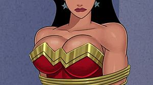 check out wonder woman taking lex luthor's huge cock in something unlimited parody