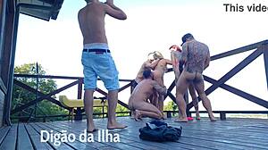 Fucking Curvy Fat Asses Outdoor on Balcony