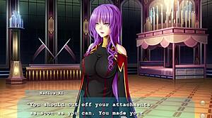 Princess comforts dragonwomen in hentai fan disc episode nine