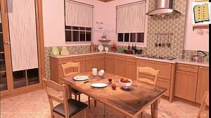 Being a Dik Chick Route 29: Brunette Amateur with Big Tits Navigates Isabella's House After Night Out