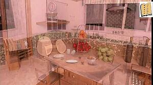 Being a Dik Chick Route 29: Brunette Amateur with Big Tits Navigates Isabella's House After Night Out