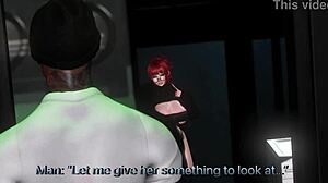 White Slut Bent Over in Outdoor Doggystyle Deepthroat Close-Up in Secondlife Hentai