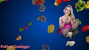 Anal training with a sissy slut in fishnets will make you gay