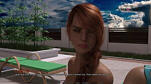 mark's intriguing pool games with stepsister and friends in dorm hentai