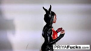 Wow! Halloween Tease with Indian Milf Priya Rai Gets Super Steamy!