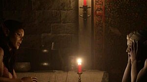 Experienced Milf Dominates Timid Futanari in Animated Scene