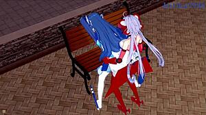 tsubasa and maria have intense futanari sex