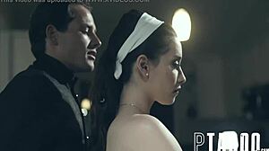 aria lee stars in future darkly as model citizen with deepthroat action