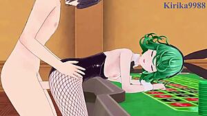 Tatsumaki and Fubuki bunny girls fuck intensely