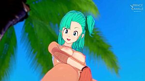 Bulma pillada masturbándose en la Casa Kame