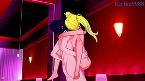 Sakura and naruko fuck sasuke.