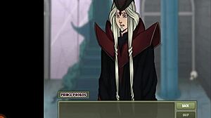 Witch hunter battles half-female scorpion monster intensely