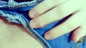 Asian student bent over in wet doggystyle quickie