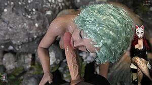 mermaid gives deep blowjob in shadows 22 game