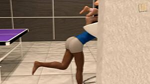 three girls try to knock john off his feet 😏