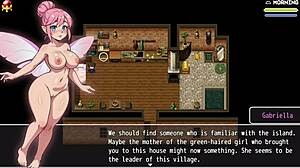 Oh wow, in lost lagoon harem ep 2, cute girl with huge tits slips in bathtub and shows her wet pussy 😍