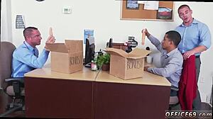 Gay newbie earns bonus with first dp sex! 🔥