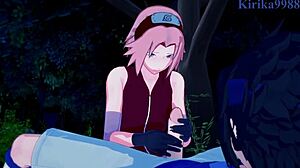 Sakura and naruko fuck sasuke.