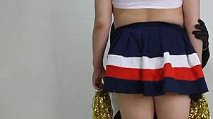 I squirted massively in my cheer costume for the second time in this big squirt edition