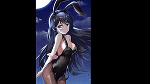 sakurajima mai bunny girl senpai in hot rule 34 compilation