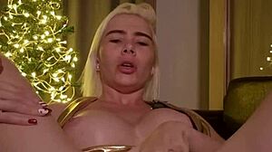 In this POV, she fucks my pussy hard and says she'll fuck my mouth with her cunt too