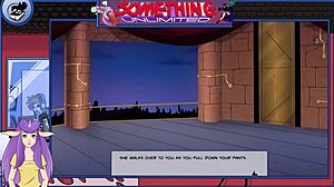 Maid in anime game Something Unlimited Part 145 sucks huge cock