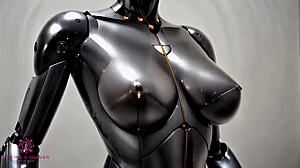 Sex Robot with Big Tits Awaits Your Cum in Close-Up POV AI Scene