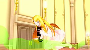 Japanese hentai babe in uncensored 3D cumshot action