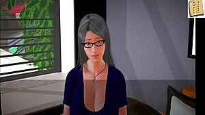 my new family 231, homemade game turns erotic with mature babe