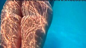 Underwater Pawg Teen Shows Big Ass in Public Pool 4K