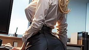 Hey, wanna see Lily Summers get naughty at the office?