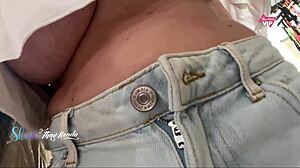 Hot Wife Shops Without Bra For Salesman!