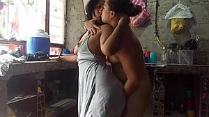 Sandra's Big Ass Licked While Cooking Dinner