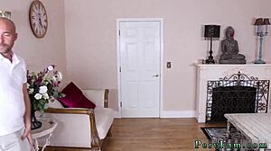 Tiny teen gets spanked hard during family Spanksgiving event! 😲