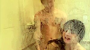 Megan Marx tries wild shower sex positions