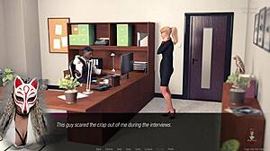 Jessica Oneil delivers hard news in episode 4, that blonde milf in the 3D cartoon office at work.