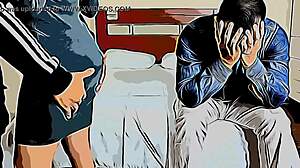 Young Wife Banged by Husband's Boss in Wild Cartoon Netorare