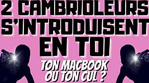 Two Burglars Dominate with Double Penetration in French Gay Audio Story