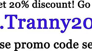 Jeg er besat af min busty amatør tgirl, der får røven kneppet i sexet lingeri