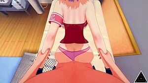 Sakura and Naruto unleash monster cocks in uncensored hentai creampie action! 😈💦