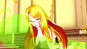 Japanese hentai babe in uncensored 3D cumshot action